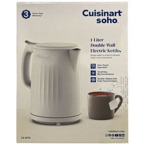 Cuisinart Soho 1-Liter Double-Wall Electric Kettle with Cord Storage, Truffle